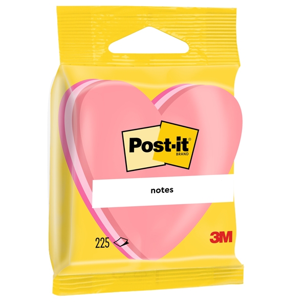 BLOCCO CUORE 225 foglietti Post-it(R) 70x70mm 2007-H 72gr