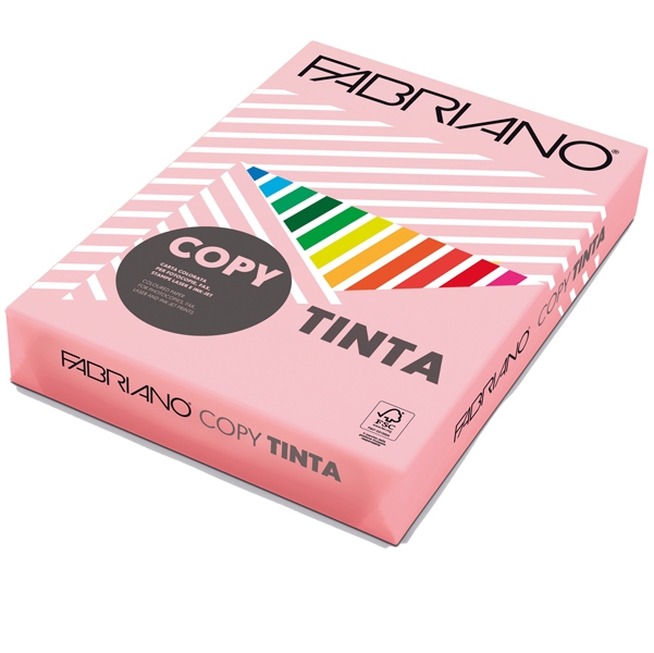 CARTA COPY TINTA A4 80GR 500FG COL.TENUE CIPRIA ROSA