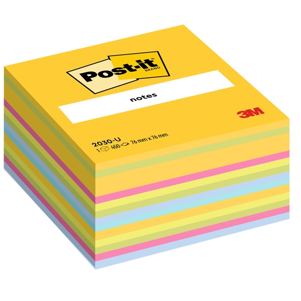BLOCCO CUBO 450foglietti Post-it(R) 76x76mm 2030-U ULTRACOLOR