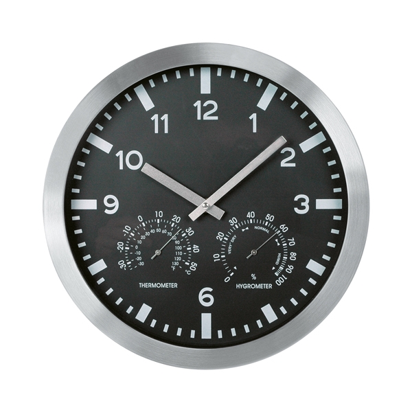 OROLOGIO WEATHER STATION COLOR diam.30cm NERO ART.3218