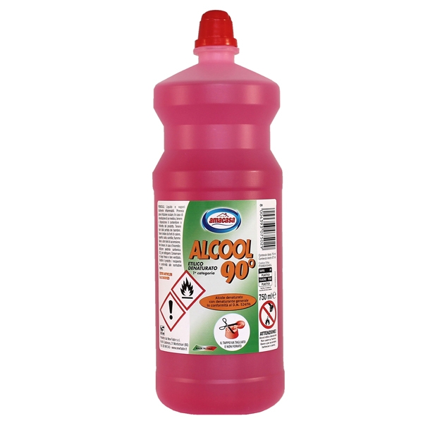 ALCOOL ETILICO 90' DENATURATO 750ml
