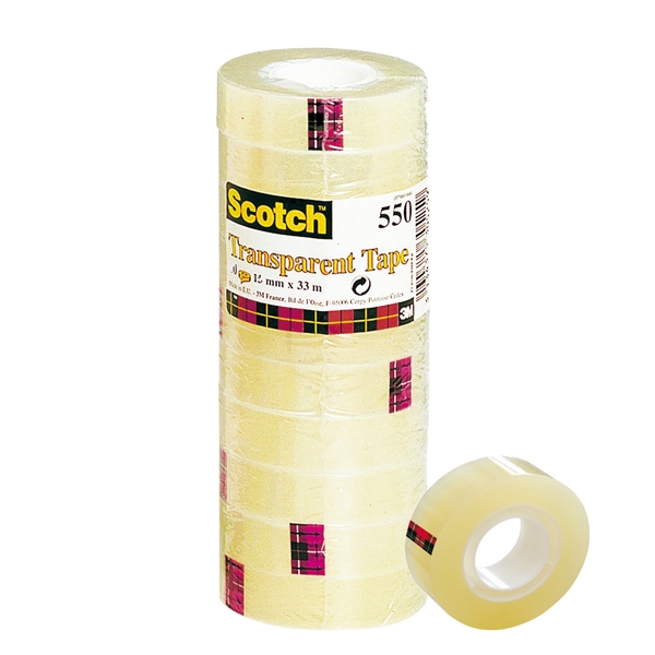 TORRE 8 RT NASTRO ADESIVO Scotch(R) 550 19MMX33M IN PPL