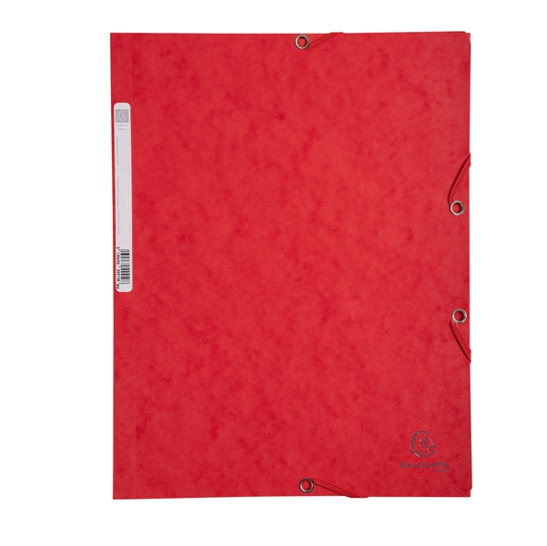 CARTELLA CON ELASTICO 24x32CM ROSSO CARTONCINO LUSTRE' 425gr