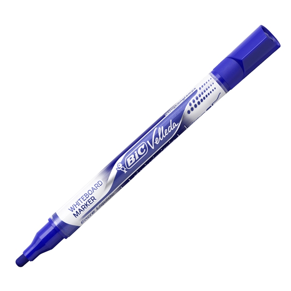 MARCATORI P.TONDA Whiteboard VELLEDA(R) Liquid Ink Pocket BIC(R) BLU