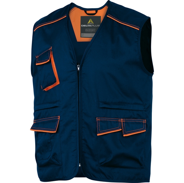 GILET da LAVORO M6GIL blu/arancio Tg. L PANOSTYLE(R)