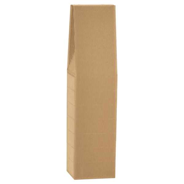 SCATOLA 1 BOTTIGLIA 90x90mm H 370mm OND A AVANA