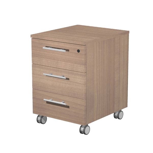 CASSETTIERA 3CASS. c/ruote 41,8x52x61,5cm CILIEGIO AR.- PRESTIGE