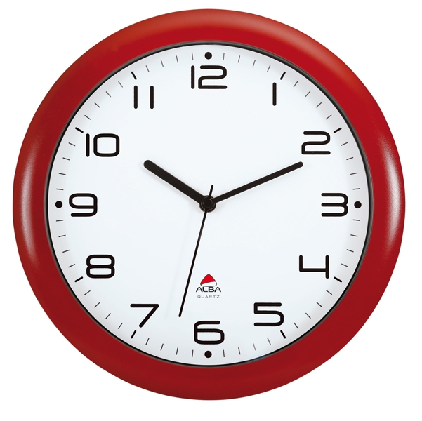 OROLOGIO DA PARETE HORNEW diam.30cm ROSSO Alba