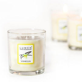 CANDELA in BICCHIERE Vaniglia