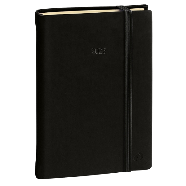 Agenda settimanale Ministro Prestige 16x24cm Silk nero 2023 Quo Vadis