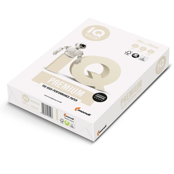 Carta Laser BIANCA IQ PREMIUM A4  gr.200  fg.250 - MONDI