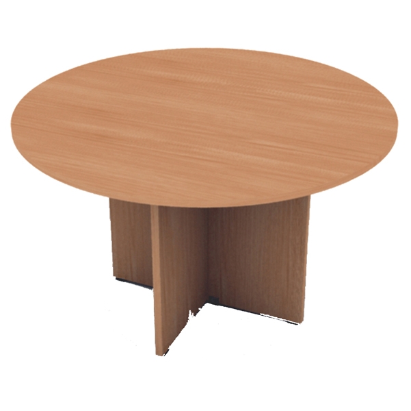 TAVOLO RIUNIONE 4 POSTI diam.120 x H72cm NOCE CHIARO - EASY