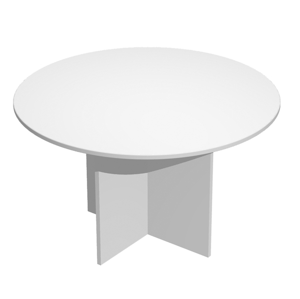 TAVOLO RIUNIONE 4 POSTI diam.120 x H72cm GRIGIO - EASY