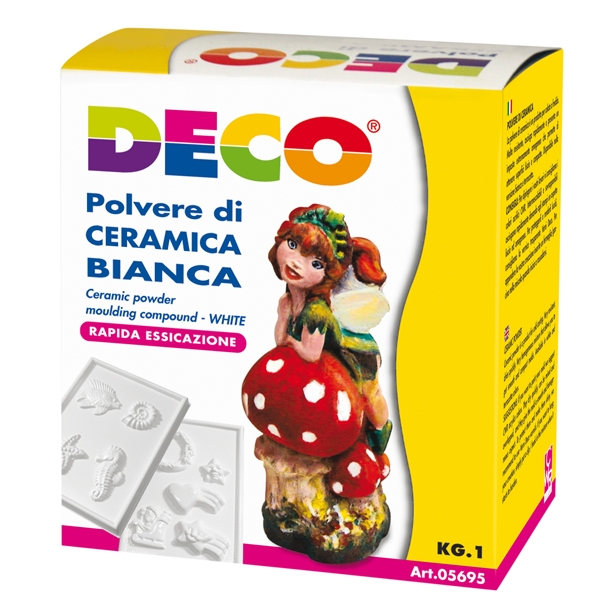 POLVERE DI CERAMICA BIANCA 1KG DECO