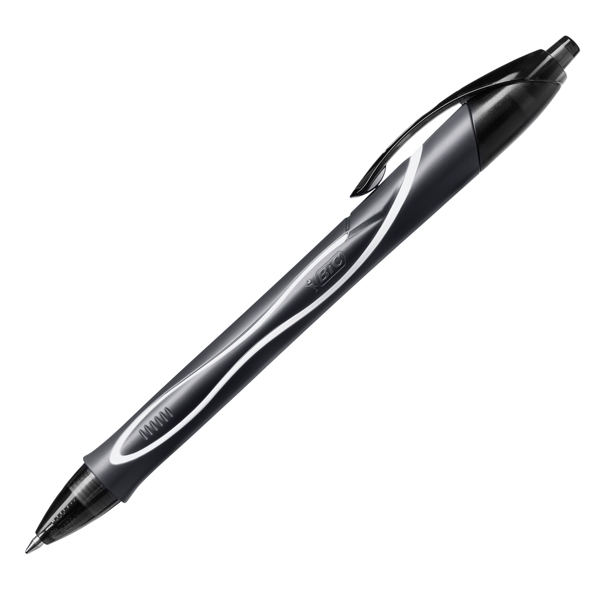 Scatola 12 penna sfera scatto Gelocity quick dry nero BIC(R)