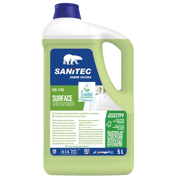 Detergente Pavimenti tanica 5Lt Green Power Sanitec