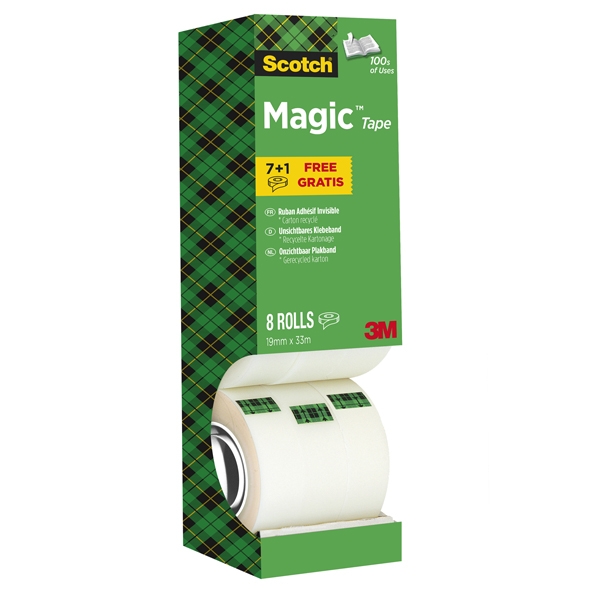 Value Pack 7+1 Nastri adesivi Scotch(R) magicâ„¢ 810