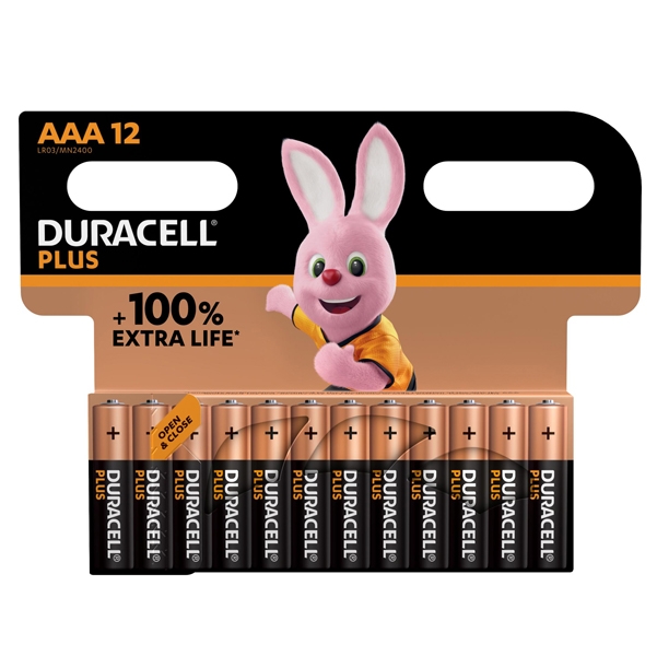 Blister 12 pile Duracell Plus Power - AA