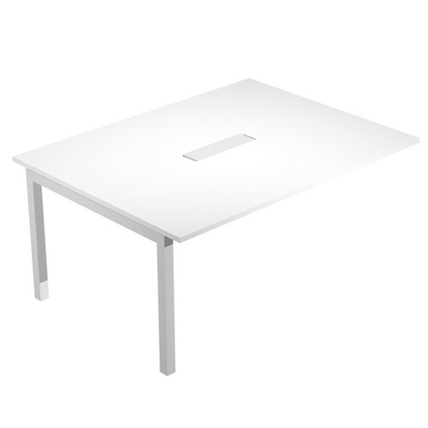 Modulo aggiuntivo per tavolo riunioni AGORA' 160X120x72,5cm Bianco