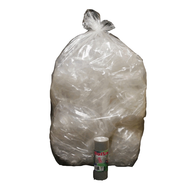 Sacchi trasparente 70x110cm pz.10 110Lt 22µ Rolsac