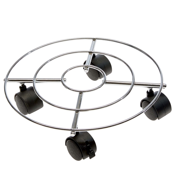 Trolley portavaso in acciaio diam. 30cm