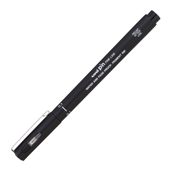 Pin Pennarelli scuola nero punta 0.1mm Uni Mitsubishi