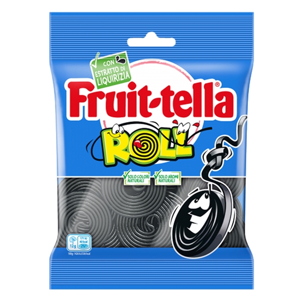 Caramelle gommose Frit-tella Liquirizie Roll f.to pocket 90gr
