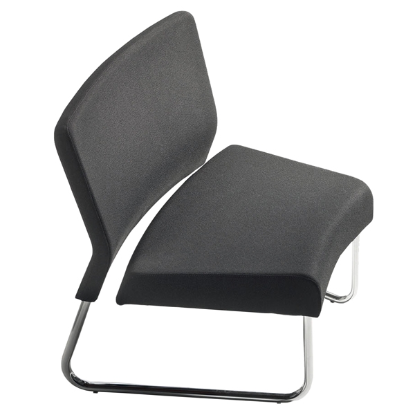 Modulo curva interna divano Slastic in similpelle nero Unisit