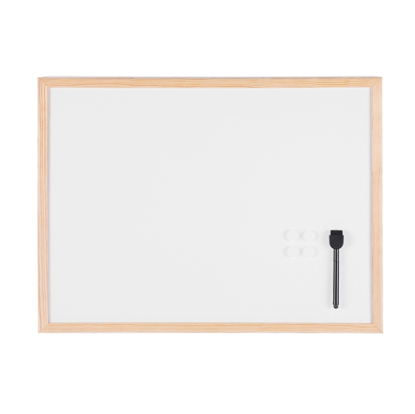 Lavagna bianca magnetica 45x60cm cornice legno Starline
