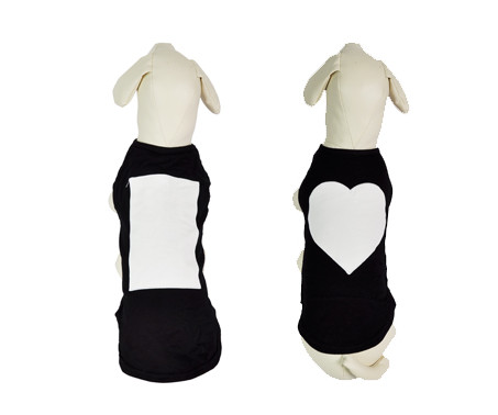 SUB  VESTITINO PER CANI CON RIQUADRO SUBLIMABILE CUORE MIS. SMALL O MEDIUM