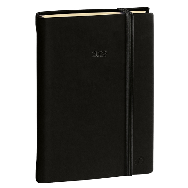 Agenda giornaliera Daily 21 Prestige 13x21cm Silk nero 2023 Quo Vadis