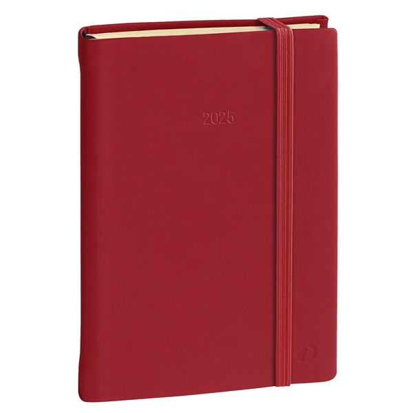 Agenda giornaliera Daily 21 Prestige 13x21cm Silk bordeaux 2023 Quo Vadis