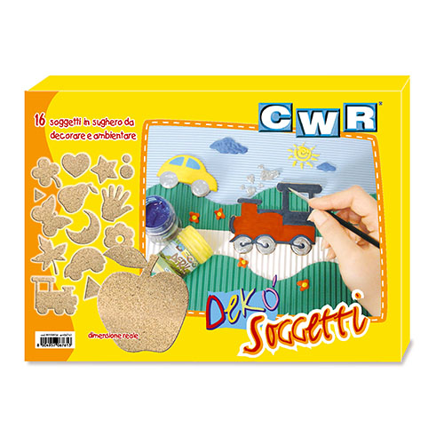 FORME ASSORTITE IN SUGHERO - SET 16 PZ. (min.ord.6 o multipli)