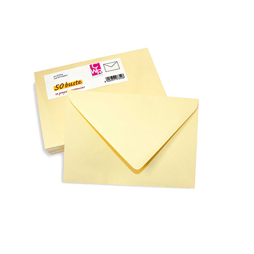 CARTONCINO BIANCO PERLA CM.10,5X15 - BUSTA 50 PZ (min.ord.6 o multipli)