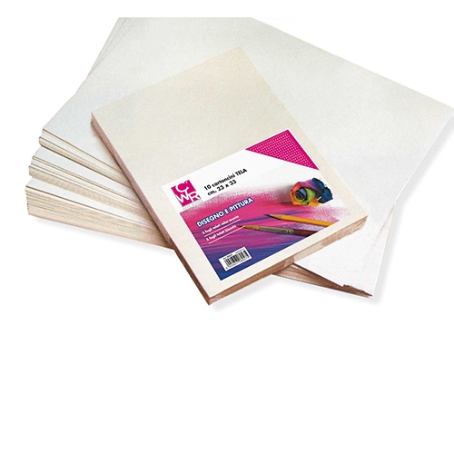 CART TELA GR 160 CM.23X33 - BUSTA 10 FG - BIANCO/AVORIO (min.ord.5 o multipli)