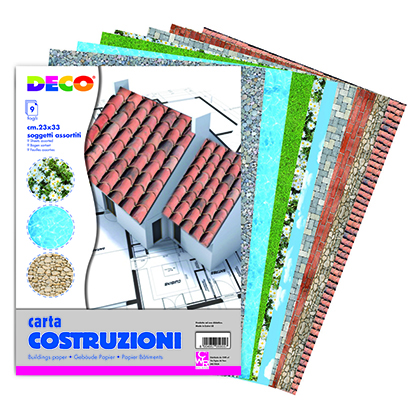 COLLAGE CARTA ADESIVA - CONF. 9 FG. CM.23X33 - ASS