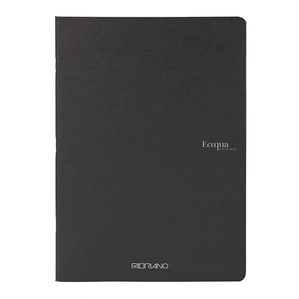 Maxiquaderno A4 38fg+2 90gr 1rigo EcoQua original PM nero Fabriano