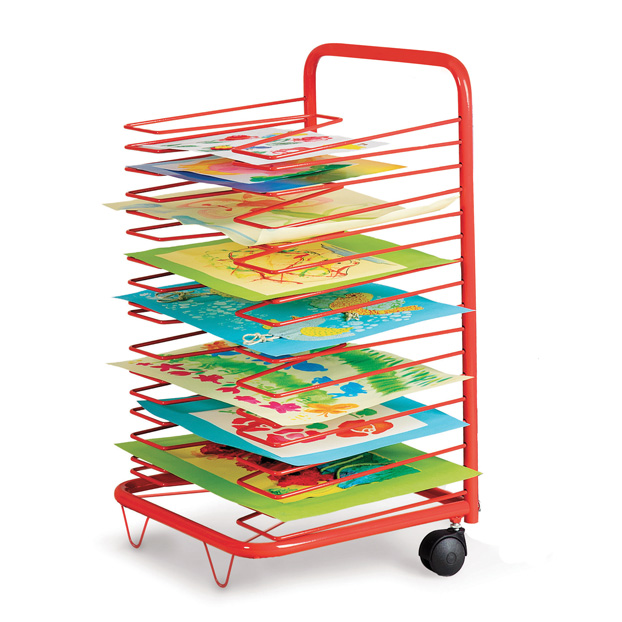 CARRELLO ASCIUGADISEGNI - 17 RIPIANI - CM.44,5X35,5X71H