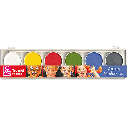 TRUCCHI TEATRALI - SET 6 PASTICCHE - COL. CLASSICI