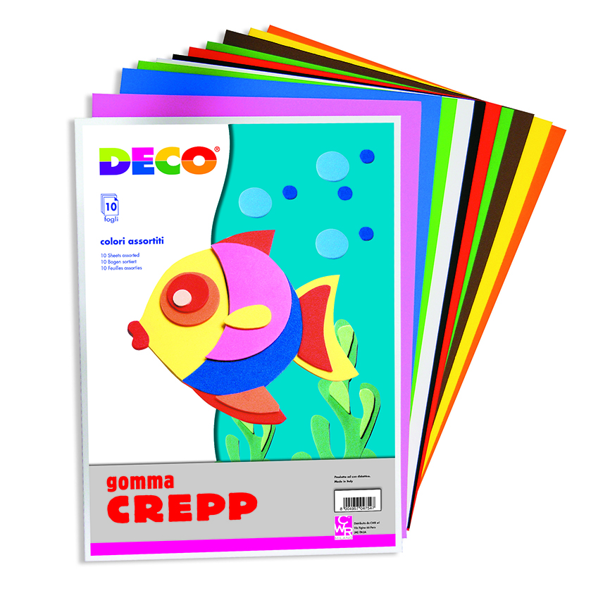 GOMMA CREPP CM.50X66 - CONF. 10 FG. -  COL. ASS.