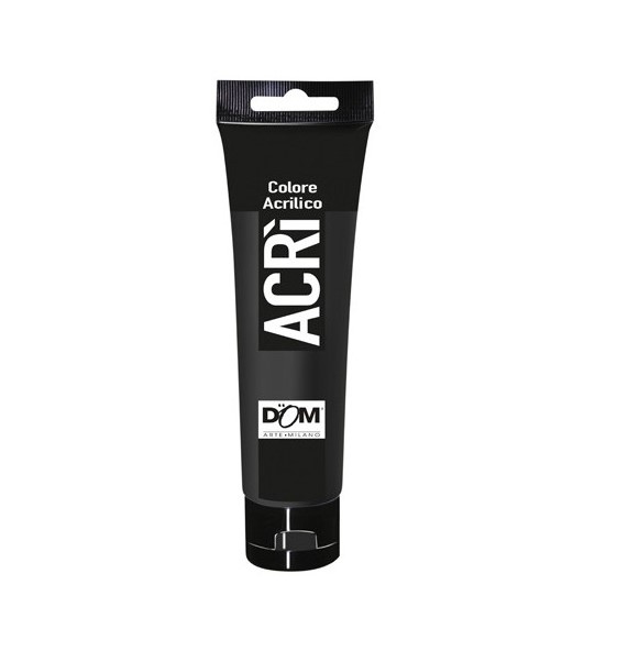 ACRILICO - TUBO ML.100 - NERO DI MARTE (min.ord.6 o multipli)