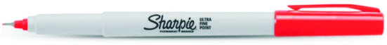 Marcatore ULTRAFINE SHARPIE 0.5 ROSSO