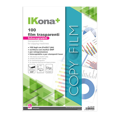 COPYFILM TRASPARENTE - CONF. 100 FG. CM.21x29,7