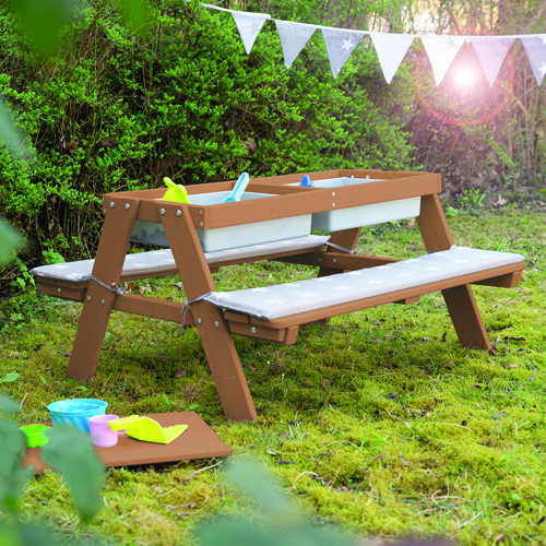 TAVOLO PICNIC CON VASCHE E PANCHE