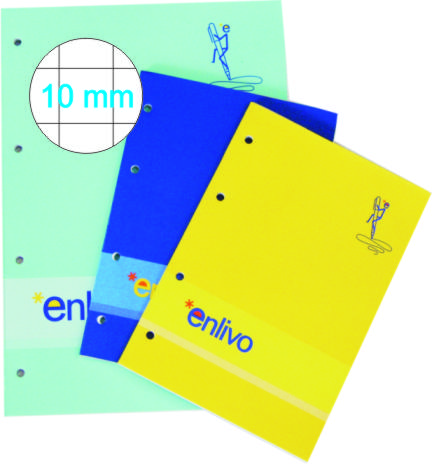 Blocco MANAGER ENLIVO A5 10mm Pz 10 (fogli 4 fori)