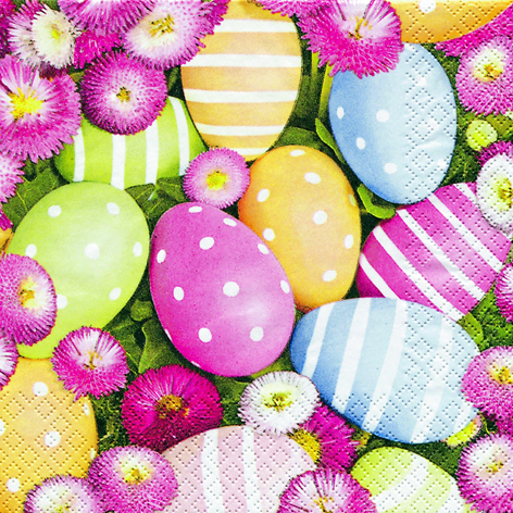 TOVAGLIOLI CM.33X33 - CONF.20 PEZZI UOVA DI PASQUA