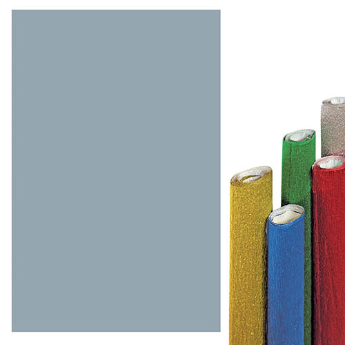 CRESPA ALLUMINIO - ROTOLO CM. 150x50 - ARGENTO (min.ord.10 o multipli)
