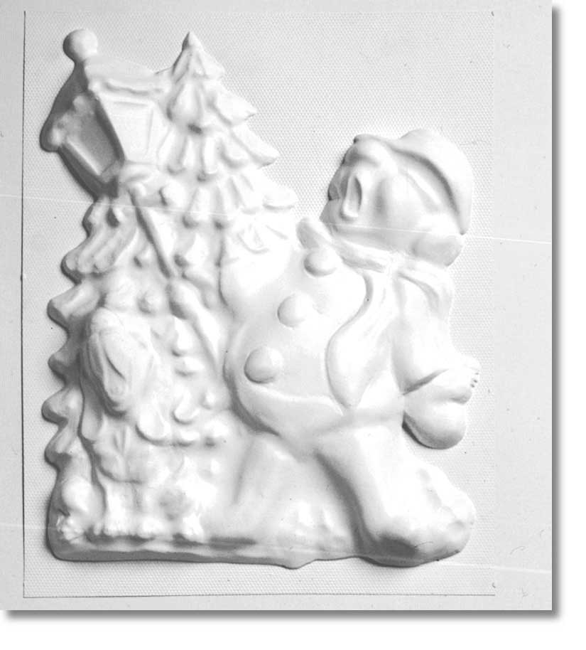 FORMA RILIEVO CM. 32x46 - PUPAZZO NEVE
