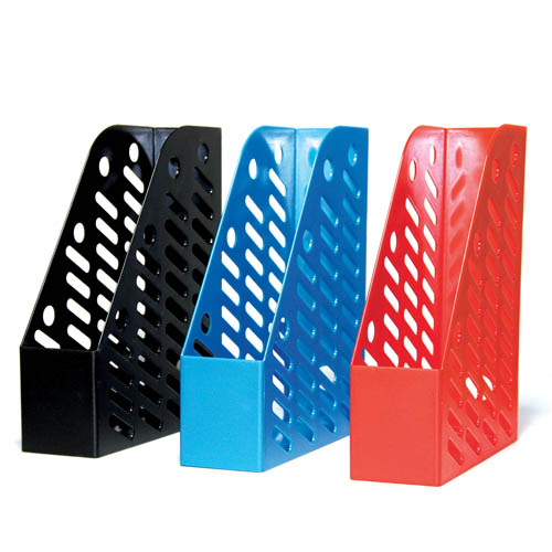 PORTARIVISTE CM. 7,5X24,5X31,8 - NERO (min.ord.12 o multipli)