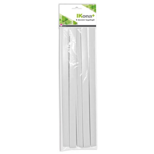 DORSI LEGAFOGLI CM. 29,7 - BUSTA 8 PZ. - BIANCO (min.ord.6 o multipli)